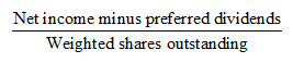 Earnings per share