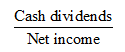 Payout ratio