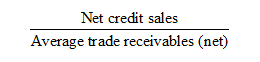 Receivables turnover